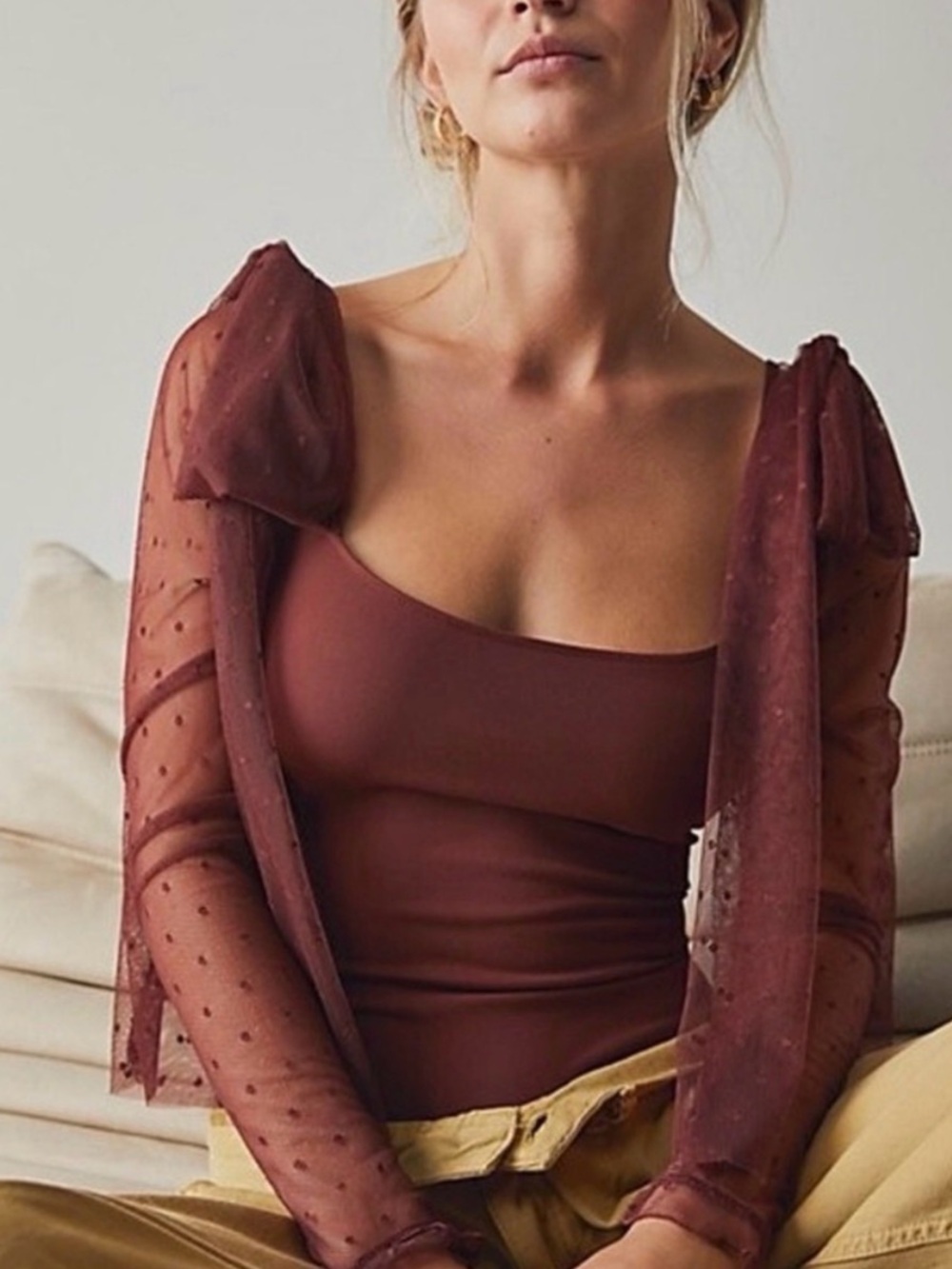 Free People Tongue Tied Bodysuit - Size S